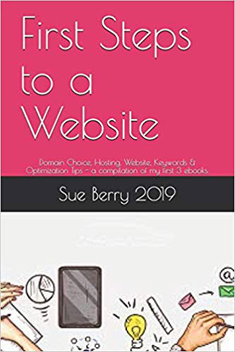 Book titled "first steps to a website"