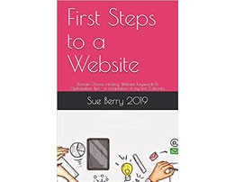 Book titled "first steps to a website"